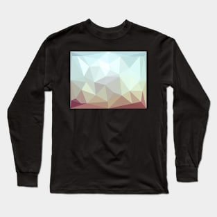 Ocean and Rust Geometric Pattern Long Sleeve T-Shirt